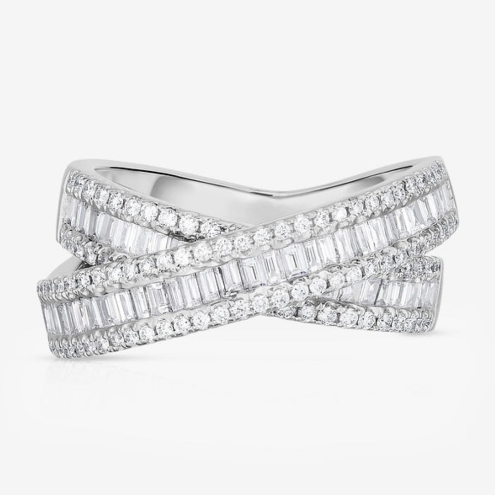 ISO Ring Concierge Petite Baguette Crossover Ring